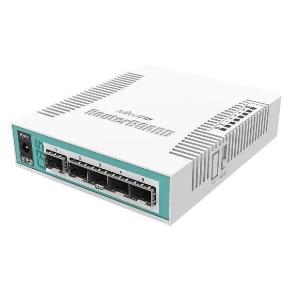 Коммутатор MikroTik CRS106-1C-5S x1000 Мбит/сек, 100 Мбит/сек, управляемый