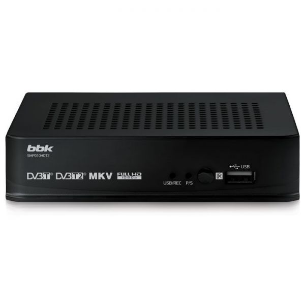 Ресивер DVB-T2 BBK SMP010HDT2 черный